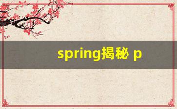 spring揭秘 pdf_SpringBoot揭秘